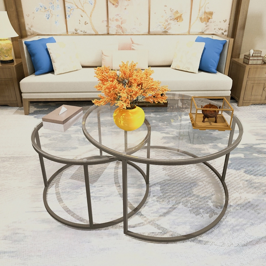 ZESTAW 2x Stolik konferencyjny BELARUS czarny