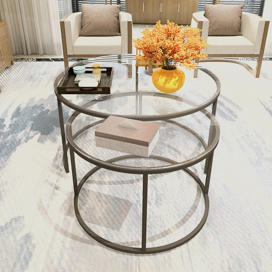 ZESTAW 2x Stolik konferencyjny BELARUS czarny