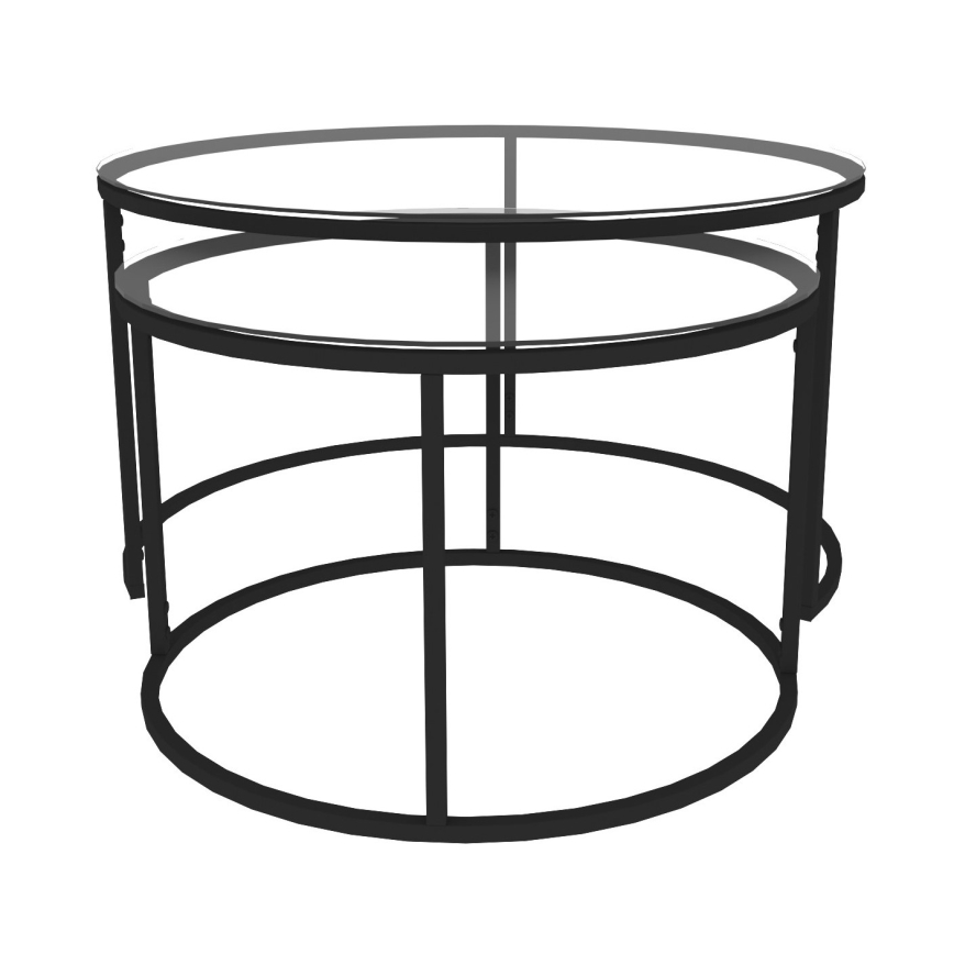 ZESTAW 2x Stolik konferencyjny BELARUS czarny