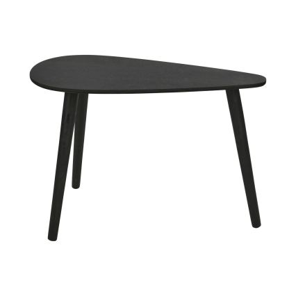 ZESTAW 2x stolików kawowych SOLE 60/80x30/40 cm czarny