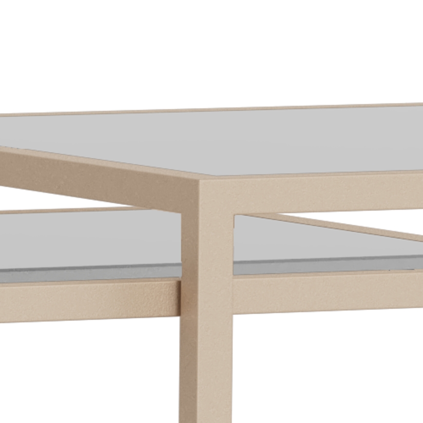 Zestaw 2x stolików konferencyjnych SARON 90x50 cm szary/przezroczysty