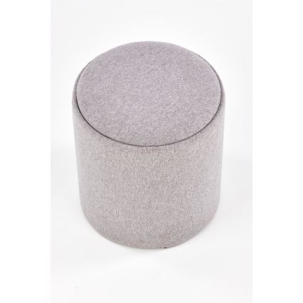 ZESTAW 2x Taboret AVIKO śr. 38/45 cm szary/beżowy