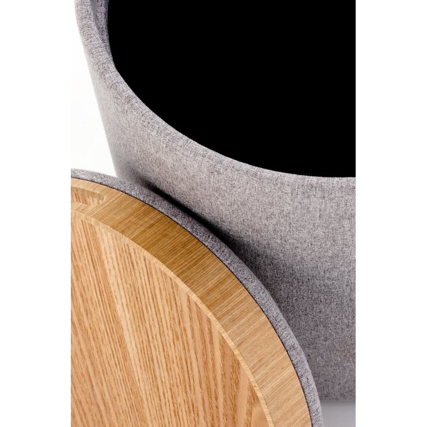 ZESTAW 2x Taboret AVIKO śr. 38/45 cm szary/beżowy