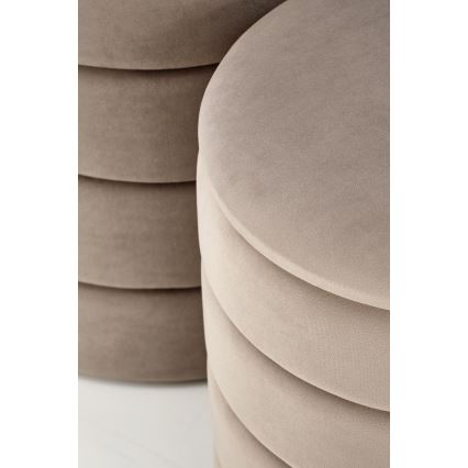Zestaw 2x taboretów PAX śr. 33/40 cm taupe