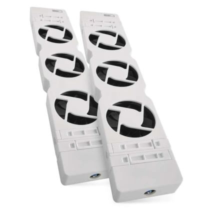 ZESTAW 2x Wentylator pod grzejnik 5/230V biały