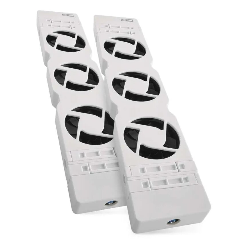 ZESTAW 2x Wentylator pod grzejnik 5/230V biały
