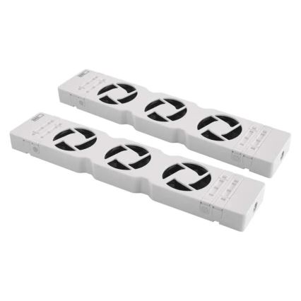 ZESTAW 2x Wentylator pod grzejnik 5/230V biały