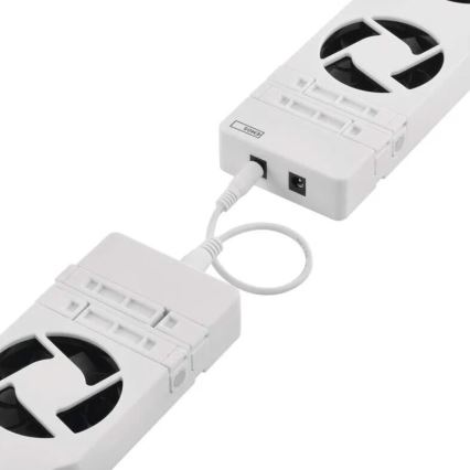 ZESTAW 2x Wentylator pod grzejnik 5/230V biały