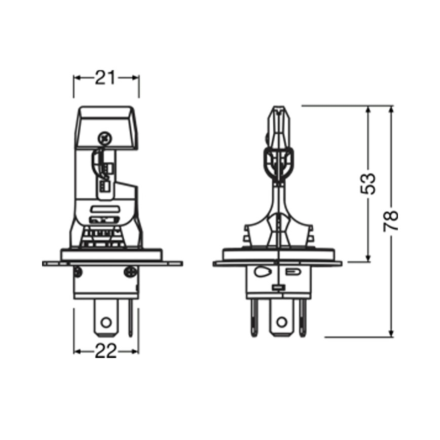 Zestaw 2x żarówek LED NIGHT BREAKER SPEED H4 P43T/14W/12V 6000K - Osram