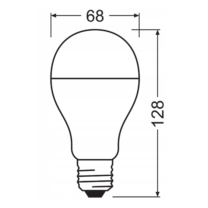 Zestaw 2x żarówek LED VALUE CLASSIC E27/19W/230V 2700K - Osram
