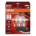 ZESTAW 2x Żarówka samochodowa NIGHT BREAKER H11 PGJ19-2/55W/12V - Osram