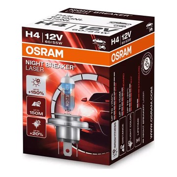 ZESTAW 2x Żarówka samochodowa NIGHT BREAKER H4 P43t/60/55W/12V 3900K - Osram
