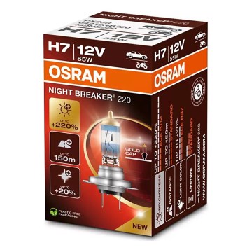 ZESTAW 2x Żarówka samochodowa NIGHT BREAKER H7 PX26d/55W/12V - Osram