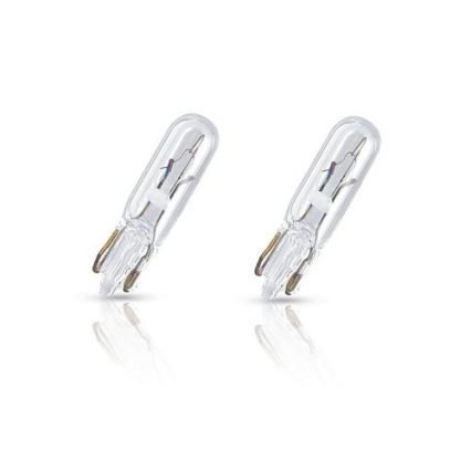 ZESTAW 2x Żarówka samochodowa Philips VISION 12516B2 W1,2W W2x4,6d/1,2W/12V