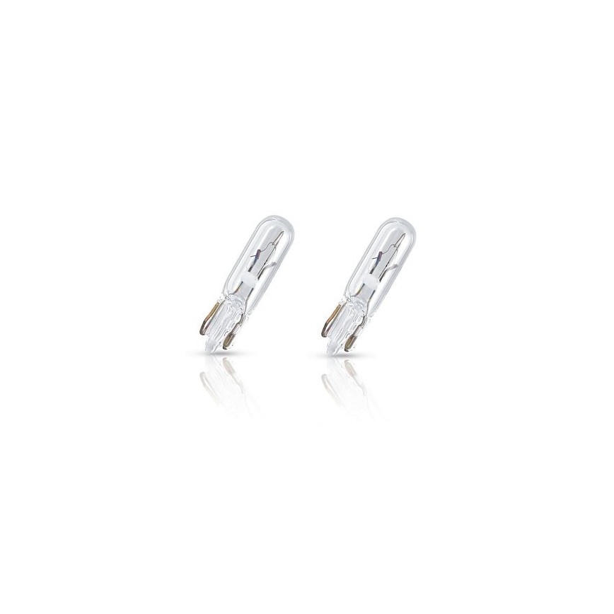 ZESTAW 2x Żarówka samochodowa Philips VISION 12516B2 W1,2W W2x4,6d/1,2W/12V