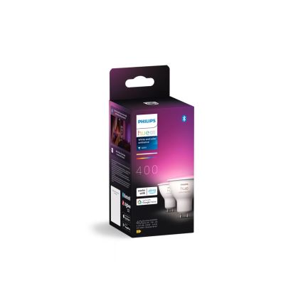 ZESTAW 2x Żarówka ściemniana LED RGBW Philips Hue White And Color Ambiance GU10/4,2W/230V 2000-6500K