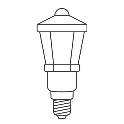 ZESTAW 3 x Żarówka zapasowa LANTERN E10/20V/0,1A kolorowa - wykonana w Europie