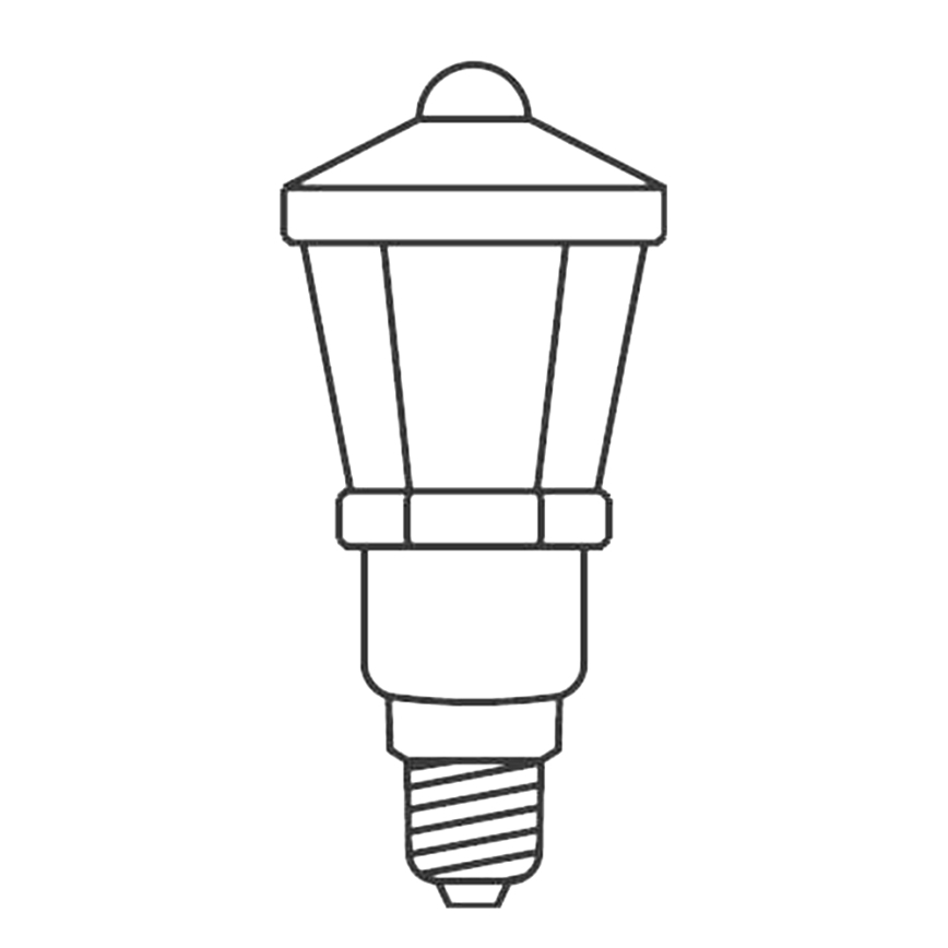 ZESTAW 3 x Żarówka zapasowa LANTERN E10/20V/0,1A kolorowa - wykonana w Europie