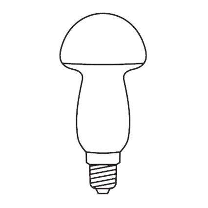 ZESTAW 3 x Żarówka zapasowa MUSHROOM E10/20V/0,1A czerwona - wykonana w Europie