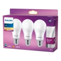 Zestaw 3 żarówek LED Philips A60 E27, 13 W, 230 V, 2700 K