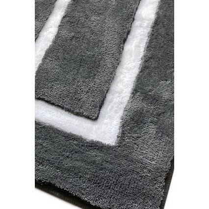 ZESTAW 3x Dywanik łazienkowy 60/60/100 cm antracyt