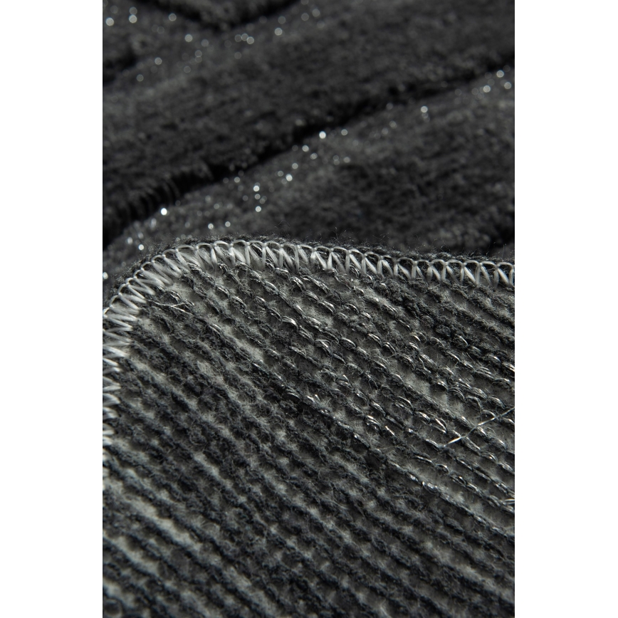 ZESTAW 3x Dywanik łazienkowy ALYA 60/60/100 cm antracyt