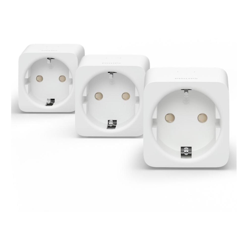 ZESTAW 3x Inteligentne gniazdo Philips Hue Smart plug EU SCHUKO