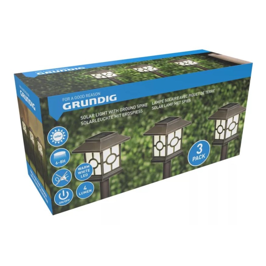 ZESTAW 3x LED Lampa solarna LED/1,2V 600 mAh