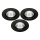 ZESTAW 3x LED Łazienkowa oprawa wpuszczana LED/5,5W/230V 2700K IP65 czarny