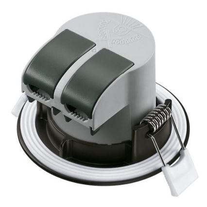 ZESTAW 3x LED Łazienkowa oprawa wpuszczana LED/5,5W/230V 2700K IP65 czarny