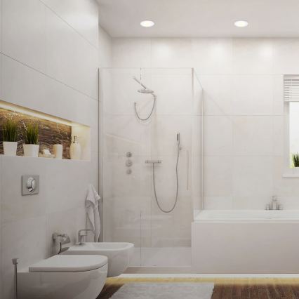 ZESTAW 3x LED łazienkowa oprawa wpuszczana LED/6W/230V 3000K IP44 biała