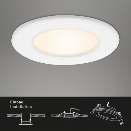 ZESTAW 3x LED łazienkowa oprawa wpuszczana LED/6W/230V 3000K IP44 biała
