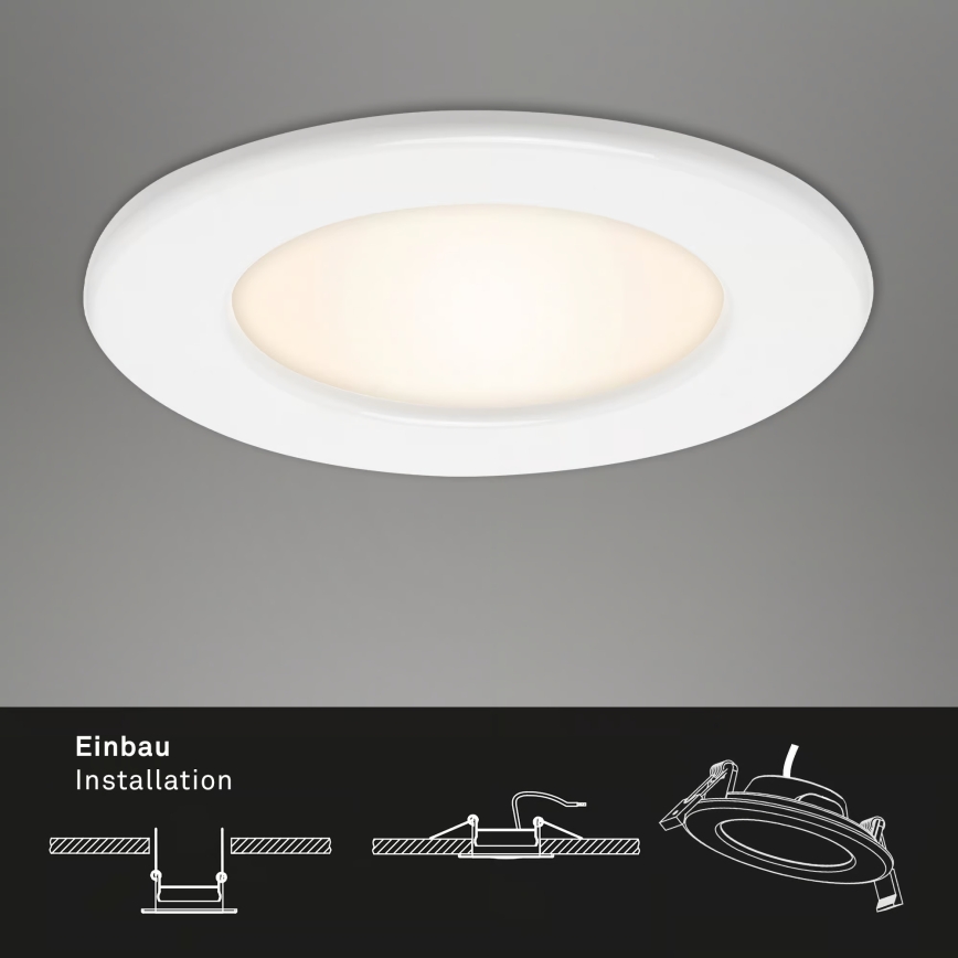 ZESTAW 3x LED łazienkowa oprawa wpuszczana LED/6W/230V 3000K IP44 biała
