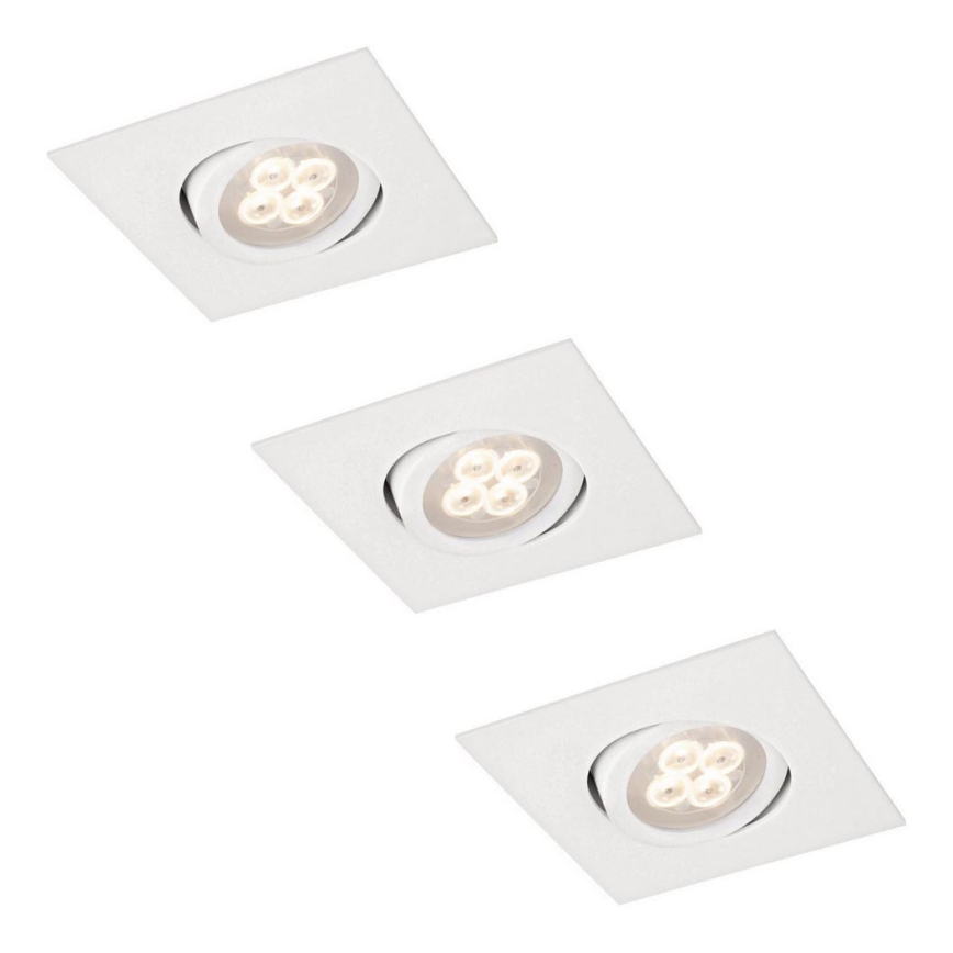 ZESTAW 3x LED Oprawa wpuszczana 3xLED/3W/230V