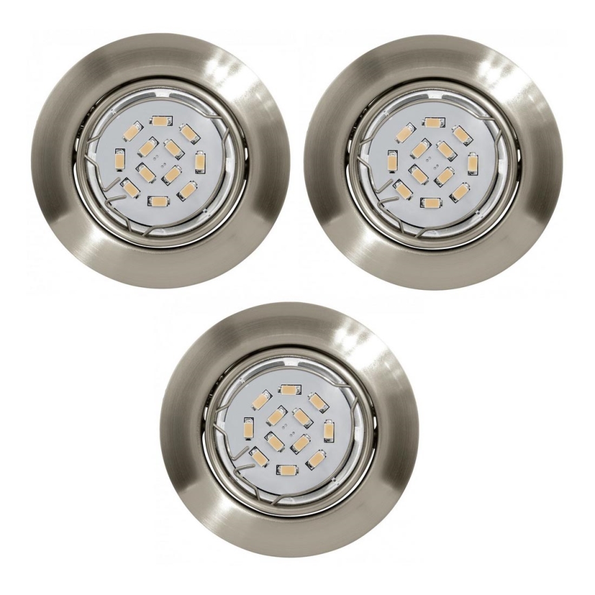 ZESTAW 3x LED Oprawa wpuszczana PENETO 3xGU10/5W/230V - Eglo 78226