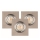 ZESTAW 3x LED Oprawa wpuszczana VITAR 1xGU10/5W/230V CRI 90 beton – certyfikat FSC