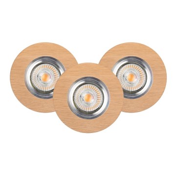 ZESTAW 3x LED Oprawa wpuszczana VITAR 3xGU10/5W/230V