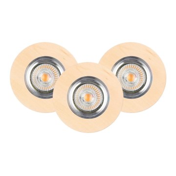 ZESTAW 3x LED Oprawa wpuszczana VITAR 3xGU10/5W/230V