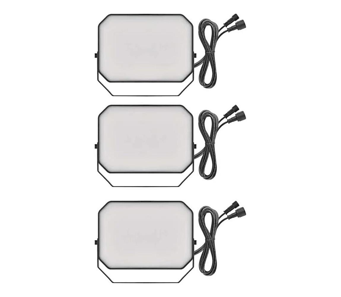 ZESTAW 3x LED RGBIC Ściemn. zewn. reflektor LED/14W/230V 3000-6500K IP65 Wi-Fi Tuya