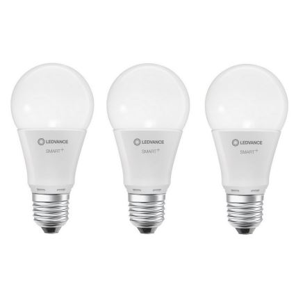 ZESTAW 3x LED RGBW Żarówka ściemnialna SMART+ E27/9,5W/230V 2700K-6500K Wi-Fi - Ledvance