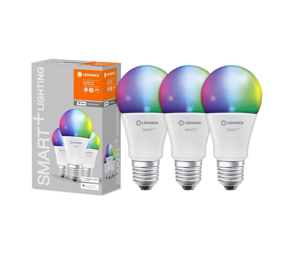 ZESTAW 3x LED RGBW Żarówka ściemnialna SMART+ E27/9W/230V 2700K-6500K - Ledvance