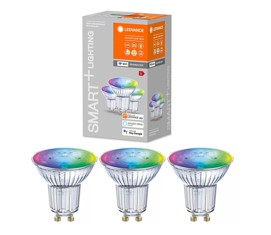 ZESTAW 3x LED RGBW Żarówka ściemnialna SMART+ GU10/4,9W/230V 2700K-6500K - Ledvance