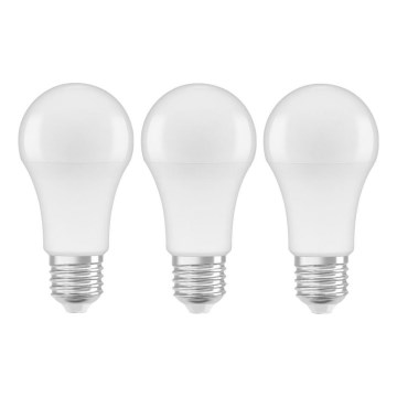 ZESTAW 3x LED Żarówka A60 E27/10W/230V 2700K
