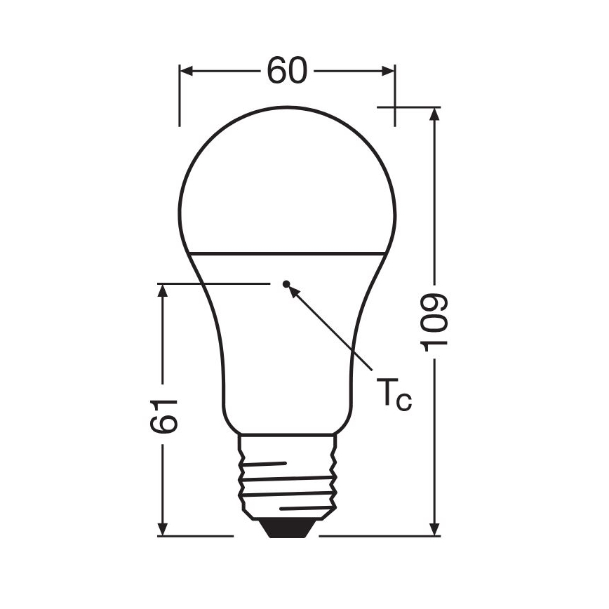 ZESTAW 3x LED Żarówka A60 E27/10W/230V 2700K