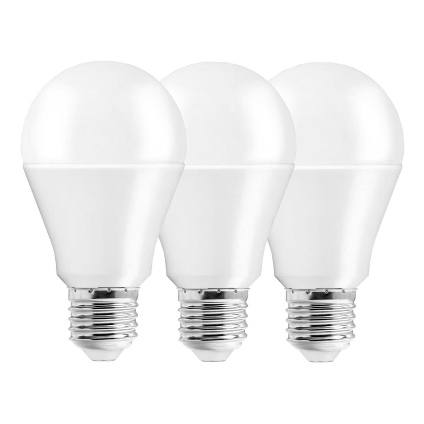 ZESTAW 3x LED Żarówka A60 E27/10W/230V 3000K