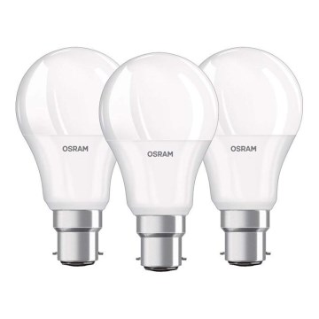 ZESTAW 3x LED Żarówka B22d/8,5W/230V 4000K - Osram