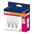 ZESTAW 3x LED Żarówka B38 E14/4,9W/230V 3000K - Osram