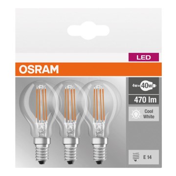 ZESTAW 3x LED Żarówka BASE P40 E14/4W/230V 4000K – Osram
