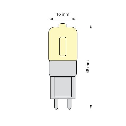 ZESTAW 3x LED Żarówka ECOLINE G9/2,5W/230V 3000K - Brilagi