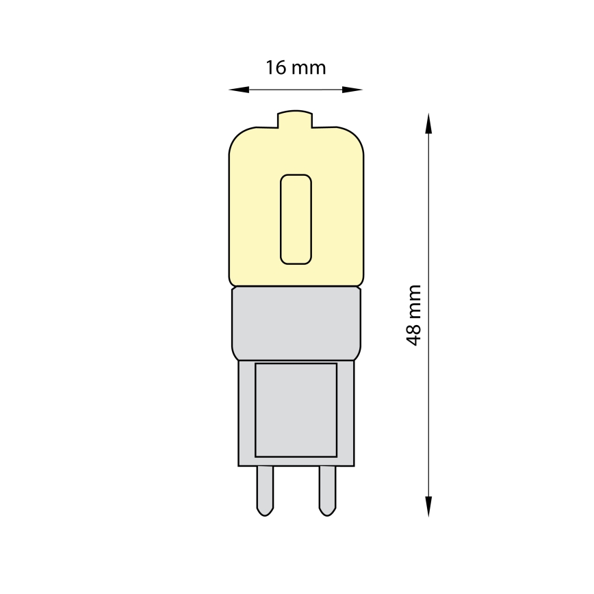 ZESTAW 3x LED Żarówka ECOLINE G9/2,5W/230V 3000K - Brilagi